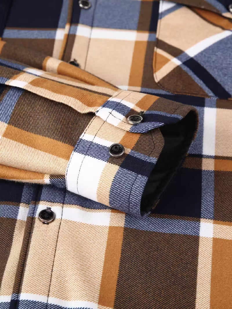 Herre fleece-foret hættetrøje – Afslappet & Sporty