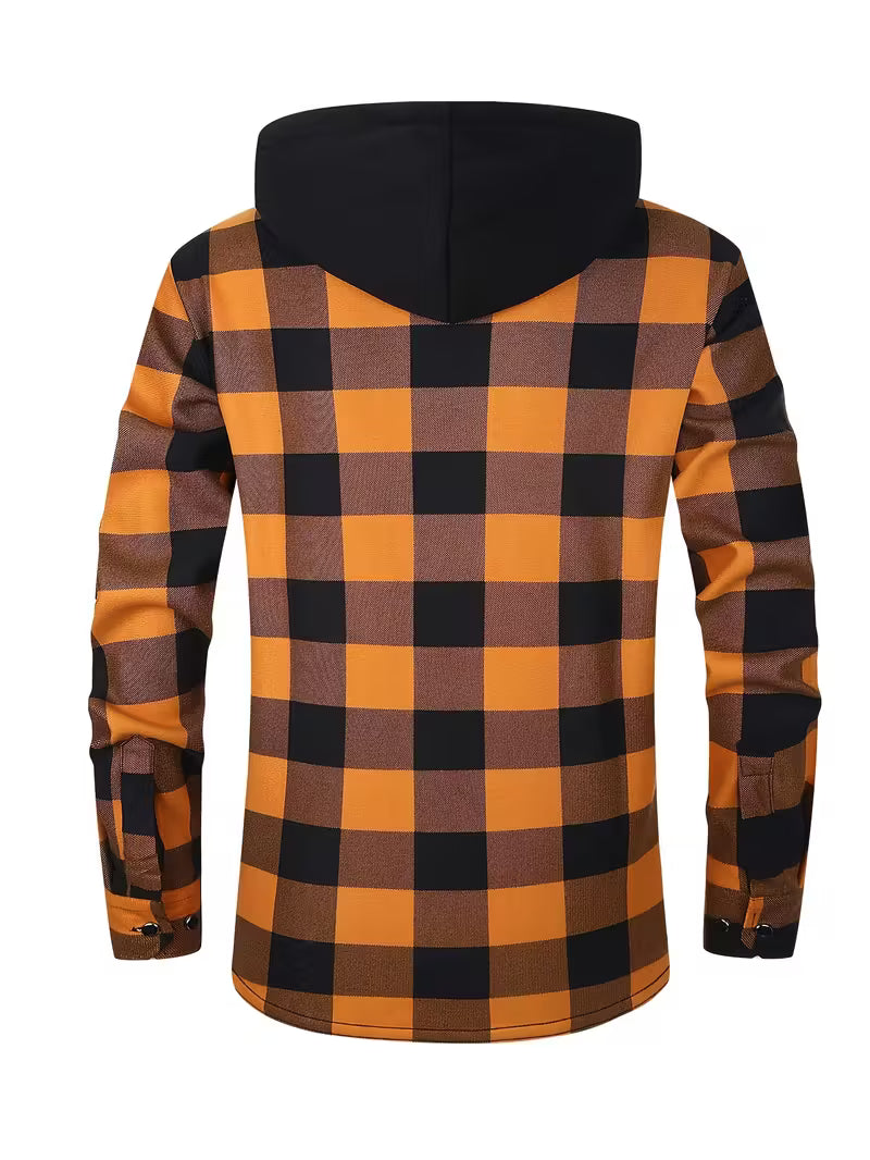 Herre fleece-foret hættetrøje – Afslappet & Sporty