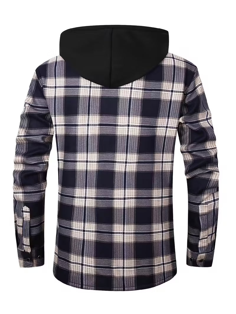 Herre fleece-foret hættetrøje – Afslappet & Sporty