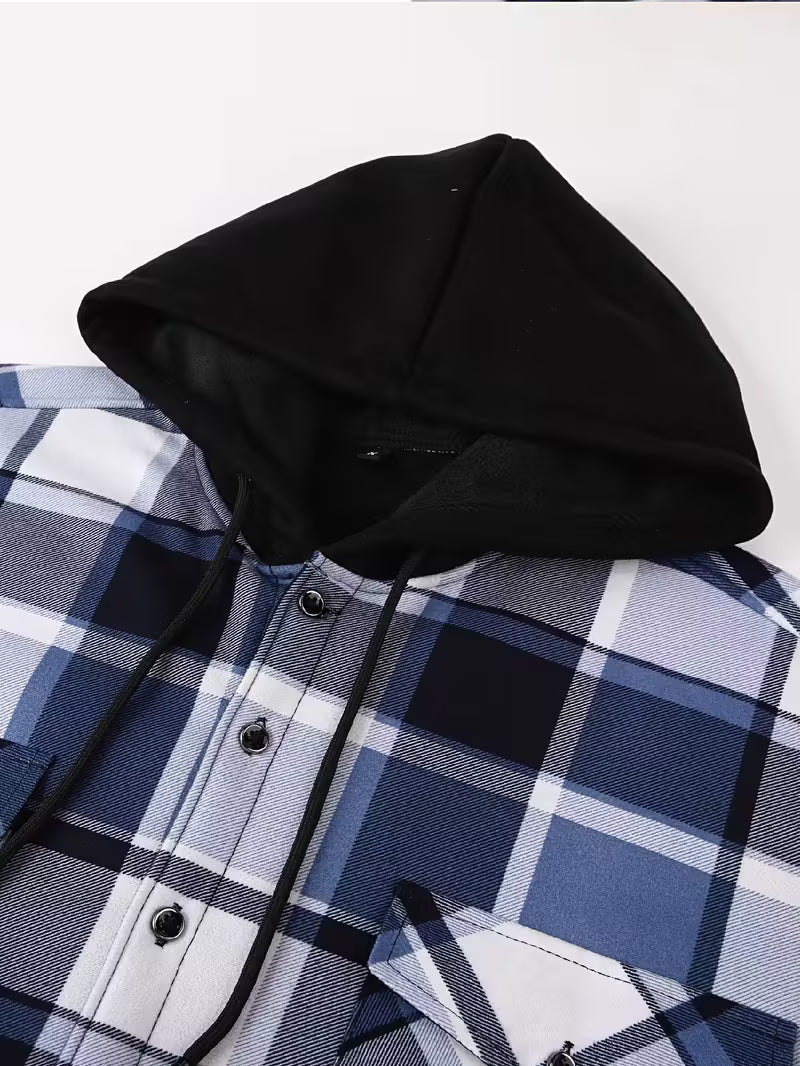 Herre fleece-foret hættetrøje – Afslappet & Sporty