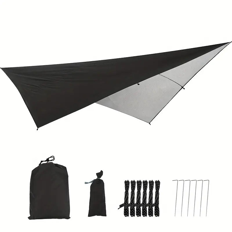 114"x114" Camping Hammock Tarp – Letvægts Solsejl & Tilflugtssted