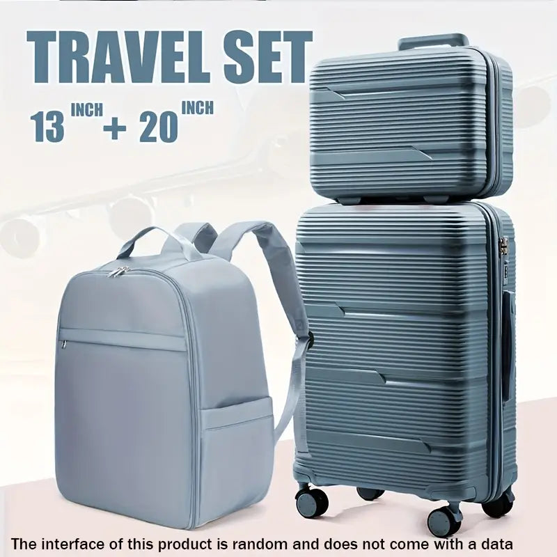 13"/20" Trolley Kuffert med Lydløs Lynlås & All-Terrain Hjul – Rejsetaske med Stil og Funktion