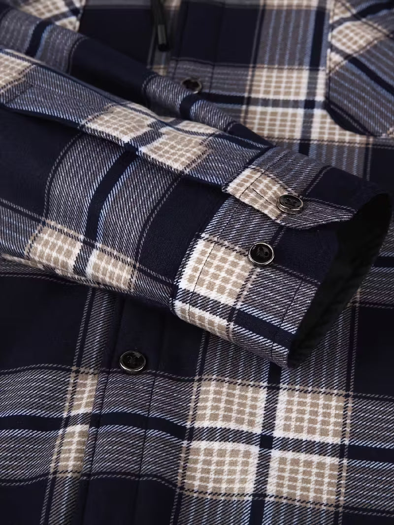 Herre fleece-foret hættetrøje – Afslappet & Sporty