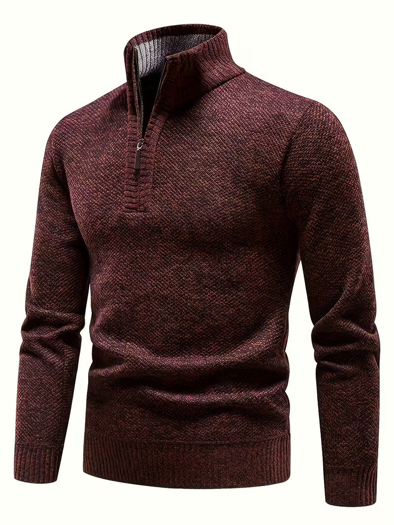 Herre Termisk Fleeceforet Sportstrikket Sweater – Komfort og Funktion i Ét