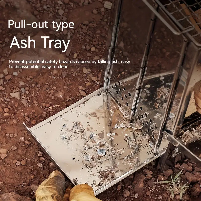 Mini Udendørs Trækomfur – Rustfrit Stål