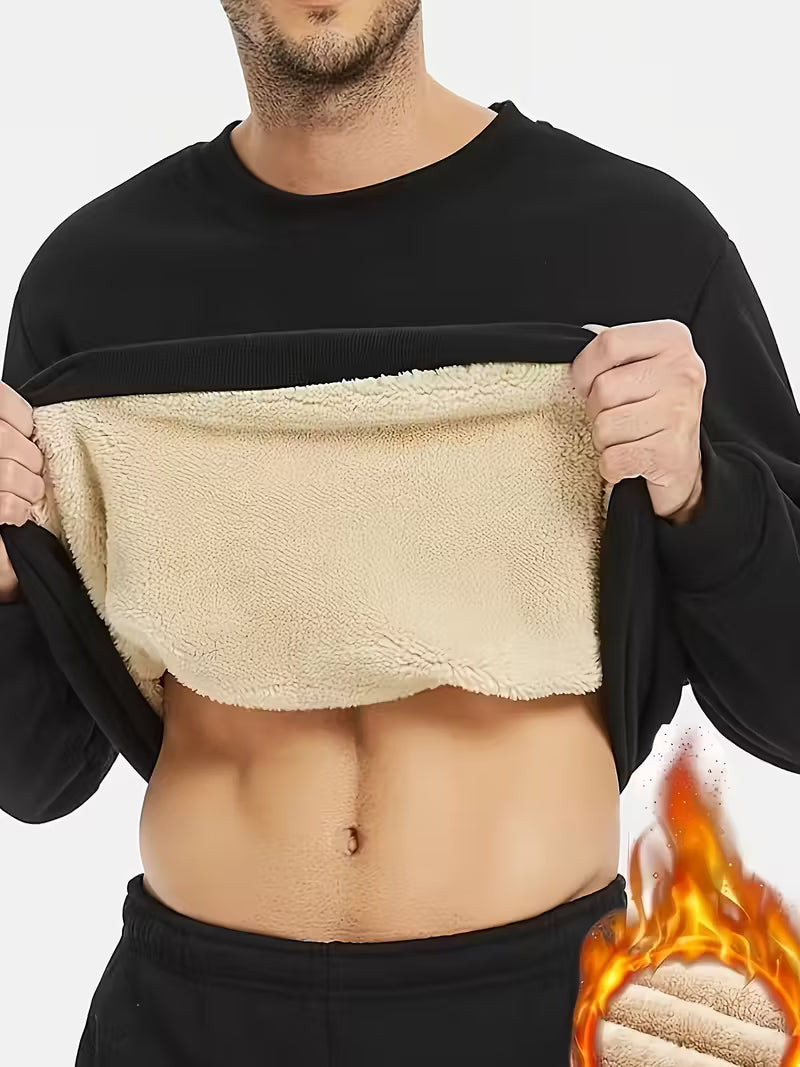 Herre Fleece-foret Vintertrøje – Komfort & Stil til Kolde Dage