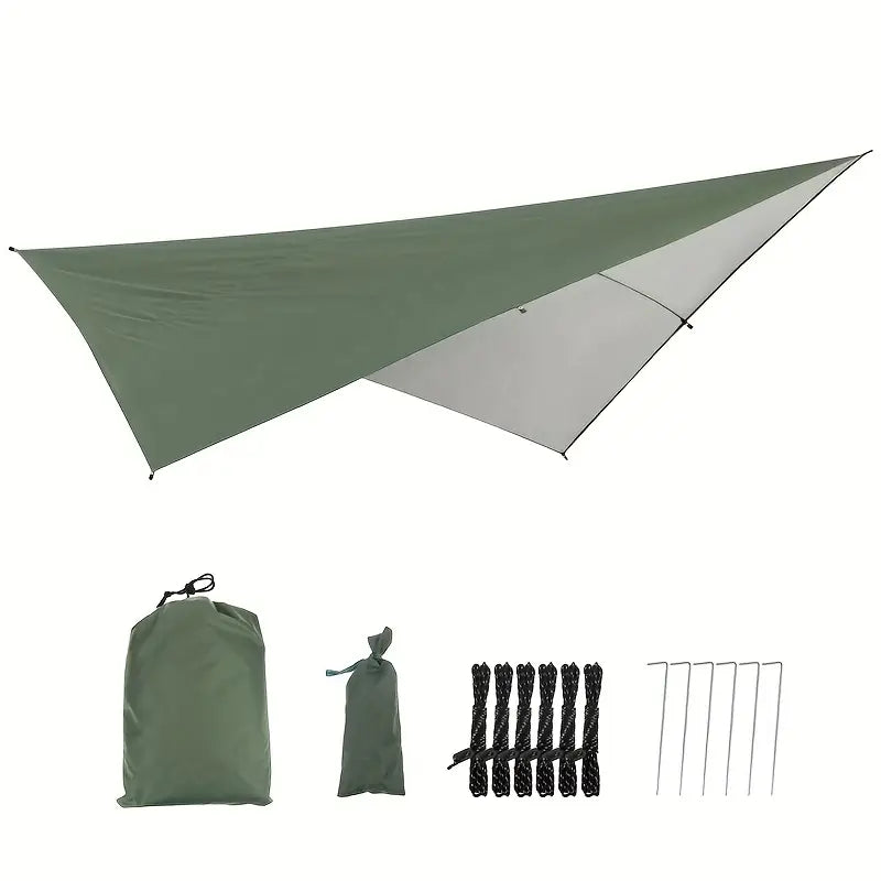114"x114" Camping Hammock Tarp – Letvægts Solsejl & Tilflugtssted