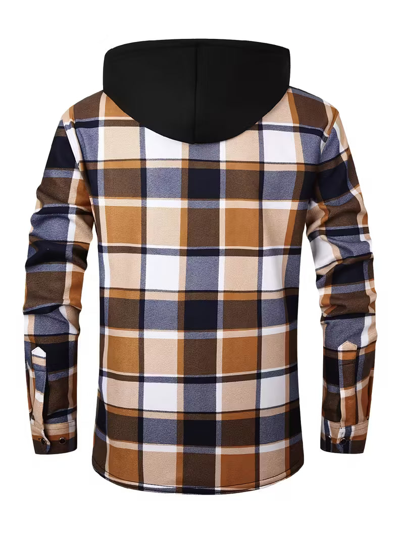 Herre fleece-foret hættetrøje – Afslappet & Sporty