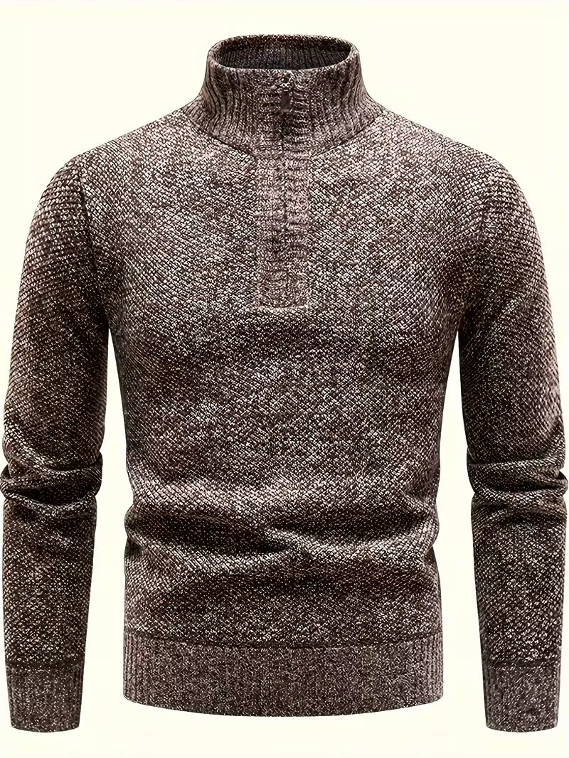 Herre Termisk Fleeceforet Sportstrikket Sweater – Komfort og Funktion i Ét