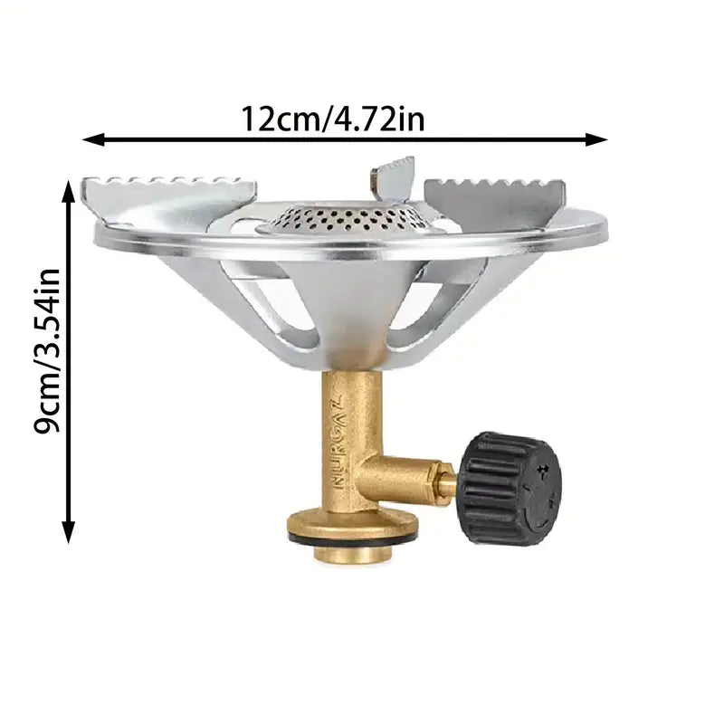 Bærbar Campingkomfur med Vindafviser & Trykregulator