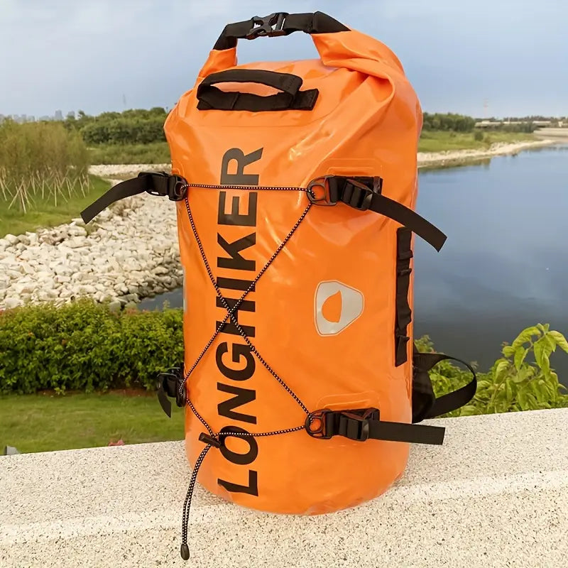 LONGHIKER 30L Vandtæt Tørsekkerygsæk – Robust PVC Dry Bag til Eventyr på Land & Vand