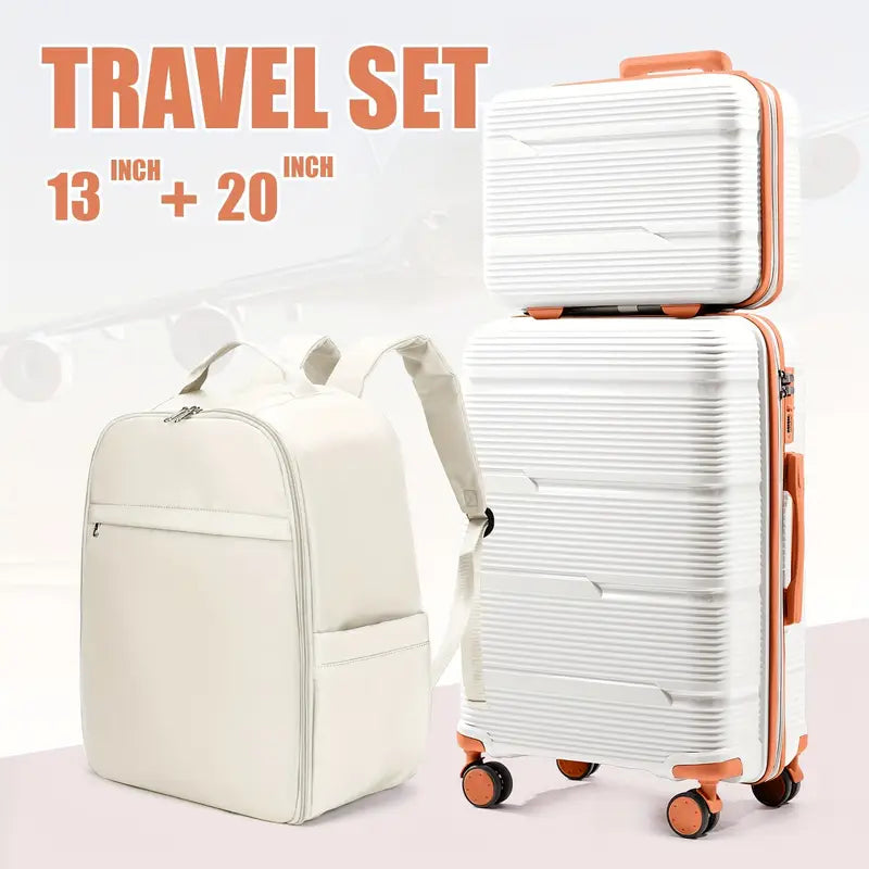 13"/20" Trolley Kuffert med Lydløs Lynlås & All-Terrain Hjul – Rejsetaske med Stil og Funktion