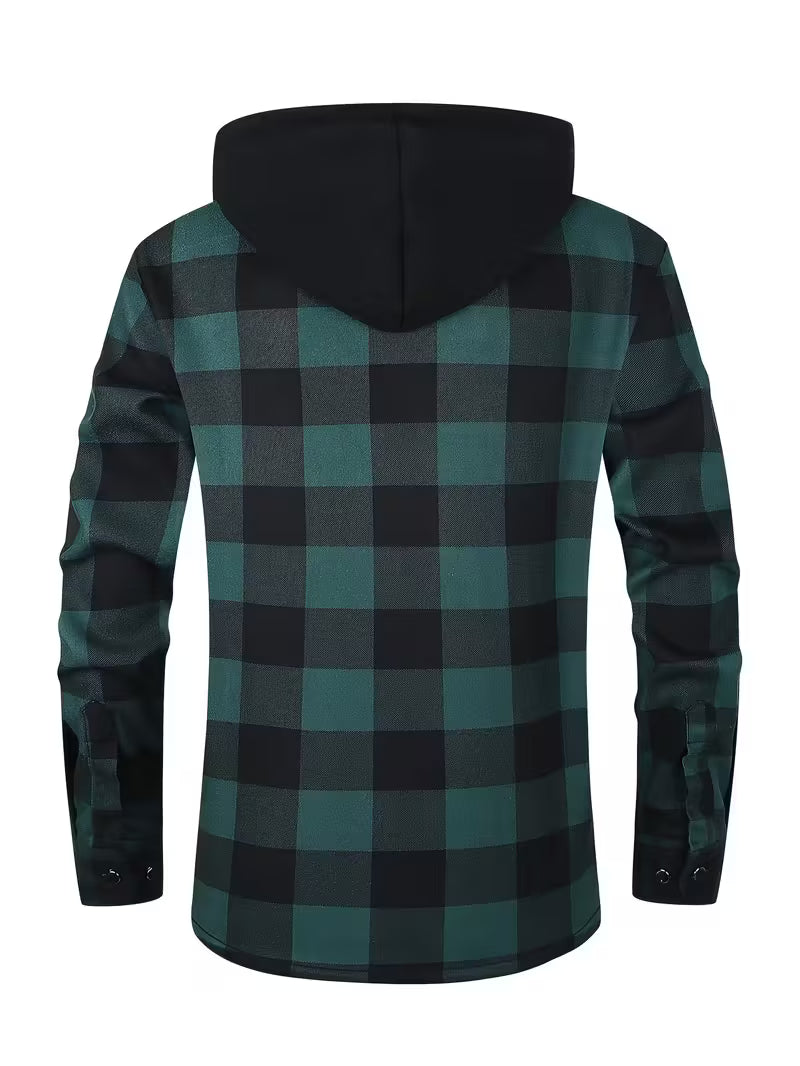 Herre fleece-foret hættetrøje – Afslappet & Sporty