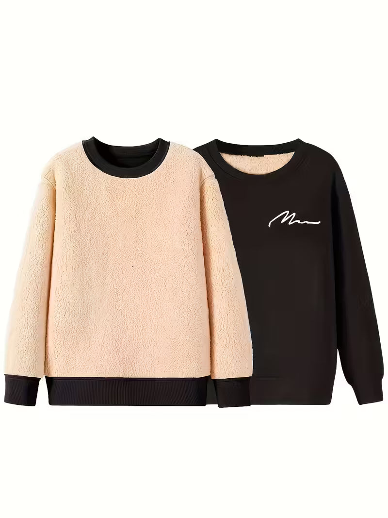 Herre Fleece-foret Vintertrøje – Komfort & Stil til Kolde Dage