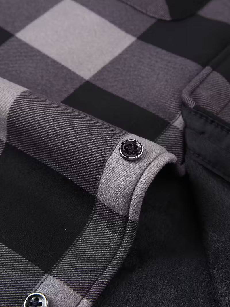 Herre fleece-foret hættetrøje – Afslappet & Sporty