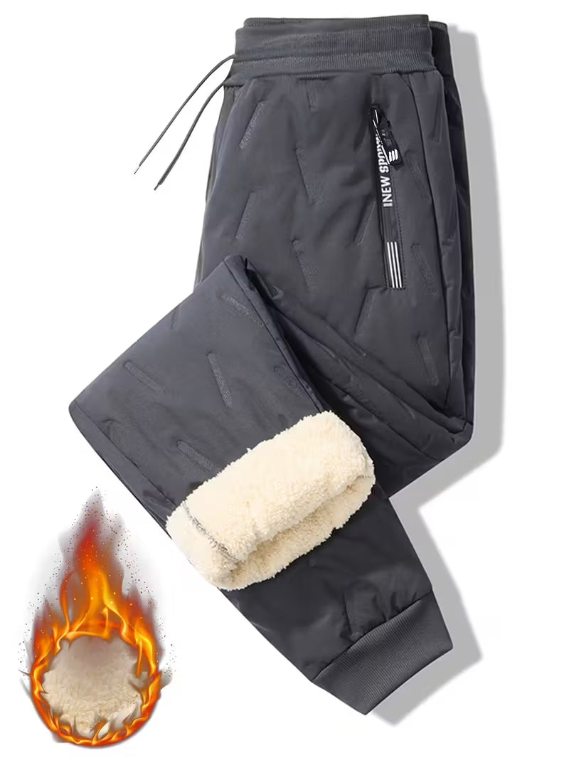 Tykkere Vinter Joggerbukser – Plys Fleecefor, Varme & Komfort