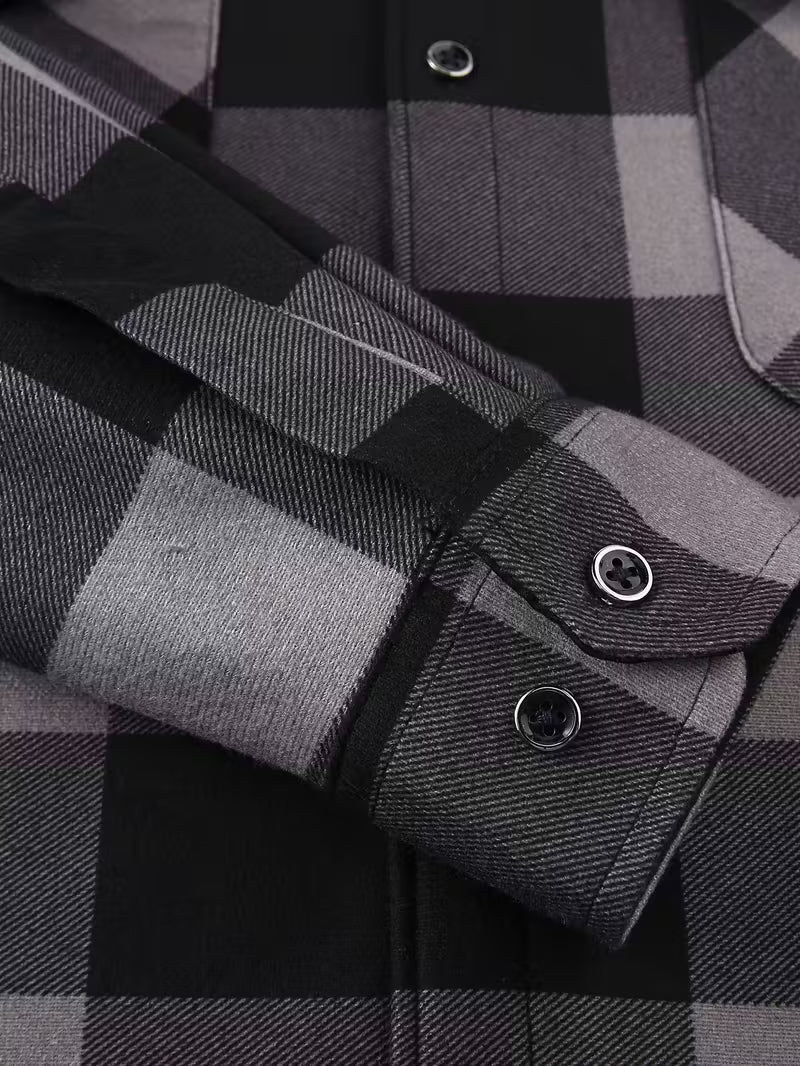 Herre fleece-foret hættetrøje – Afslappet & Sporty