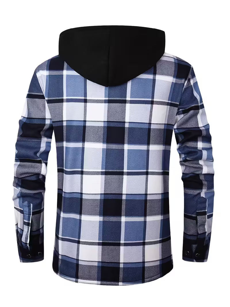 Herre fleece-foret hættetrøje – Afslappet & Sporty