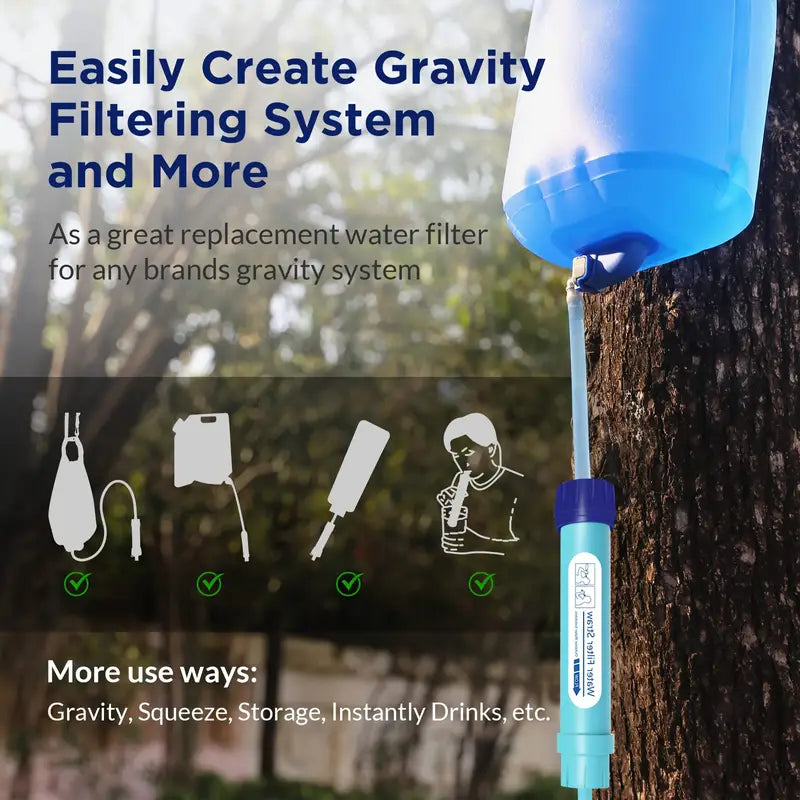 Personligt Vandfilter x 4  – Sikkerhed, Frihed og Eventyr i Din Hånd