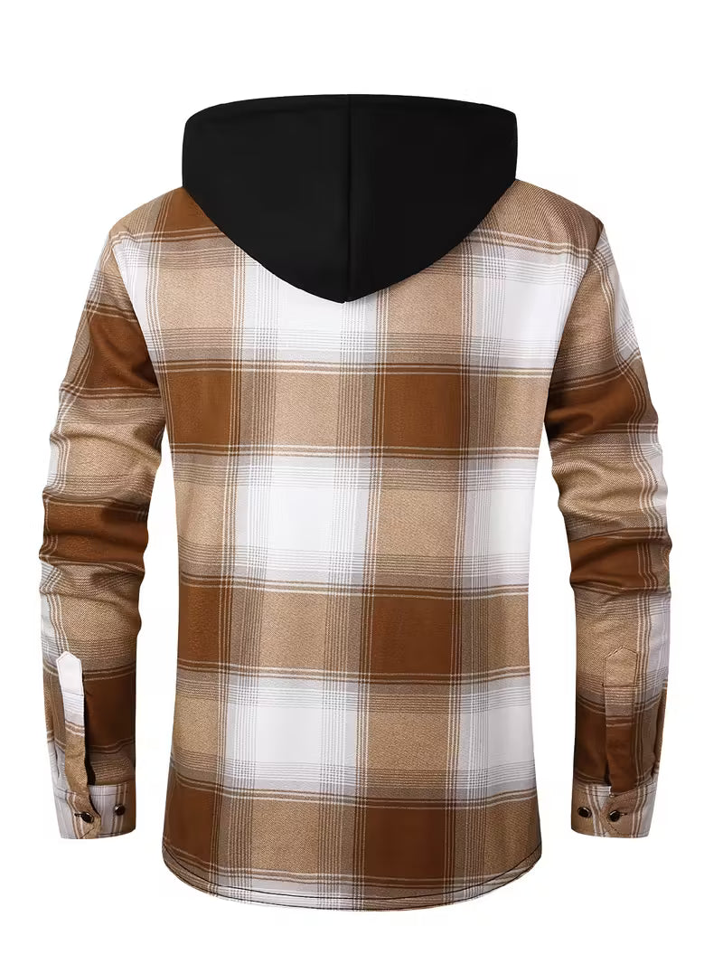 Herre fleece-foret hættetrøje – Afslappet & Sporty