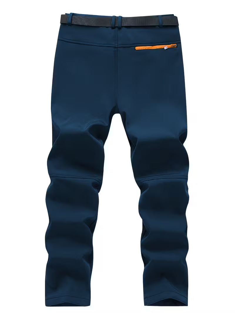 Herre Varmt Vindtætte Cargobukser – Funktionelt Vinterdesign med Bælte & Lynlåslommer