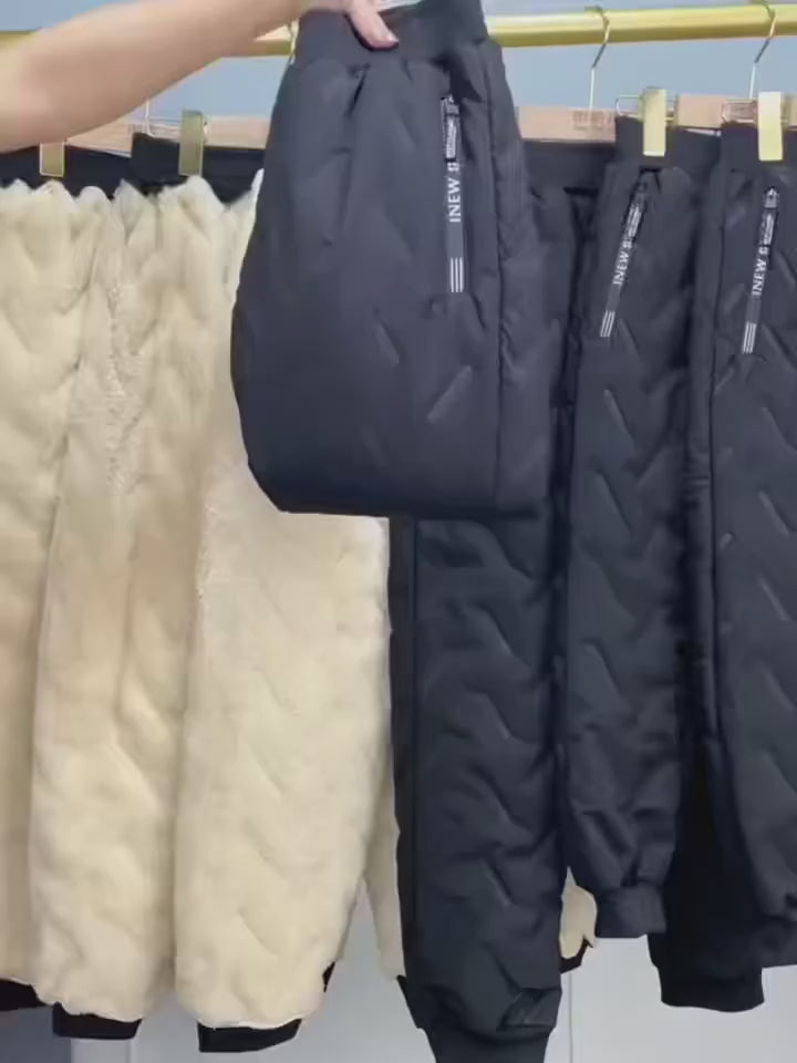 Tykkere Vinter Joggerbukser – Plys Fleecefor, Varme & Komfort