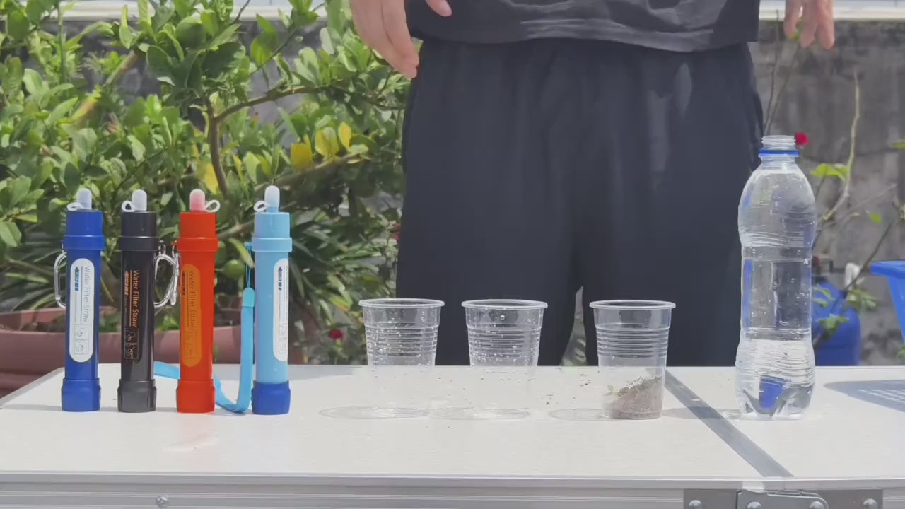 Personligt Vandfilter x 4  – Sikkerhed, Frihed og Eventyr i Din Hånd