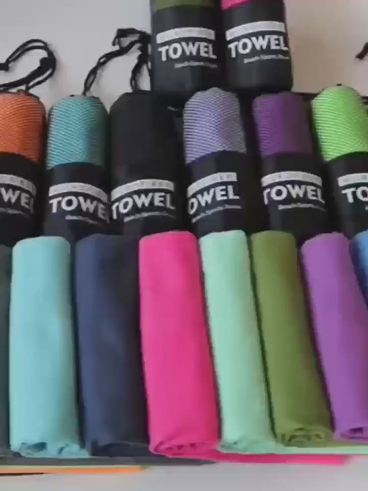 EverPath Rejsehåndklæder – 3 stk. hurtigtørrende sæt med taske