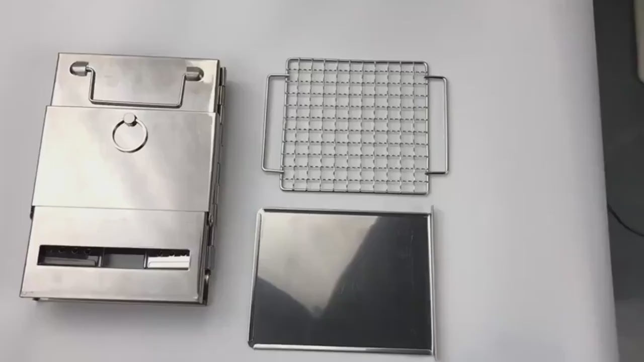 Mini Udendørs Trækomfur – Rustfrit Stål