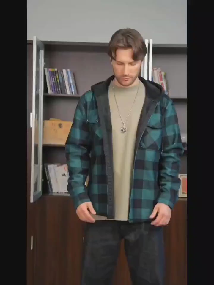 Herre fleece-foret hættetrøje – Afslappet & Sporty